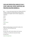 WILDLAND FIREFIGHTING BUNDLED EXAM 4&NewLine;STUDY GUIDE 2026 TESTED QUESTIONS AND&NewLine;PRACTICE SOLUTION GRADED A&plus;