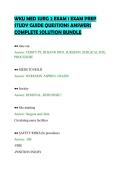 WKU MED SURG 2 EXAM 1 EXAM PREP&NewLine;STUDY GUIDE QUESTIONS ANSWERS&NewLine;COMPLETE SOLUTION BUNDLE