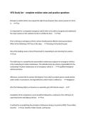 VFIS Study Set &ndash; complete revision notes and practice questions