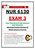 NUR 6130 Exam 3 &vert; &lpar;2026&rpar; Nursing Exam Questions &vert; Practice III &lpar;PDF&rpar;
