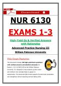 NUR 6130 Exams 1-3 &vert; &lpar;2026&rpar; Nursing Exam Bundle &vert; Practice III &lpar;PDF&rpar;