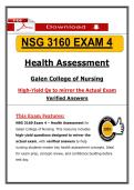 &lpar;Exams 1&ndash;4&rpar; &ndash; Galen NSG 3160 Health Assessment &vert; Complete Package Bundle