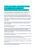 &NewLine;CHEM 1010 FINAL EXAM QUESTIONS & ELABORATED COMPLETE SOLUTIONS RATED 100&percnt; CORRECT&NewLine;