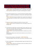 Security Guard Exam Questions With&NewLine;All Correct Deatiled Answers A&plus; Pass
