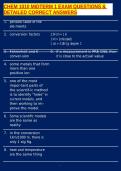 CHEM 1010 MIDTERM 1 EXAM QUESTIONS & DETAILED CORRECT ANSWERS
