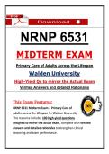 NRNP 6531 Midterm Exams &vert; Complete Package Bundle
