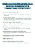 WSET 3&colon; REGIONS AND GRAPES FINAL&NewLine;TEST 2026 QUESTIONS WITH&NewLine;CORRECT ANSWERS GRADED A&plus;