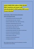 CLOUD COMPUTING midterm EXAM REVIEW &NewLine;2026&vert;&vert;&vert;questions and answers with &NewLine;rationales&sol;graded A&plus;&sol;2026 update&sol;100&percnt; correct &NewLine;&sol;instant download
