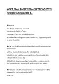 WSET FINAL PAPER 2026 QUESTIONS WITH&NewLine;SOLUTIONS GRADED A&plus;
