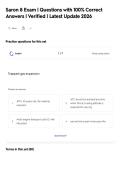 SARON - Air Law Exam &vert; Questions with 100&percnt;&NewLine;Correct Answers 
