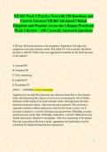 NR 667 Weeks 1&comma; 2&comma; 3&comma; 5&comma; and Final Exam Practice Tests Bundle with 850&plus; Questions and Correct Answers&sol; NR 667 FNP Capstone Practicum and Intensive Review Package deal &ndash; 8500&plus; Correctly Answered Questions