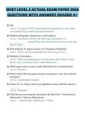 WSET LEVEL 2 ACTUAL EXAM PAPER 2026&NewLine;QUESTIONS WITH ANSWERS GRADED A&plus;