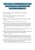 WSET LEVEL 2 COMPREHENSIVE STUDY&NewLine;GUIDE 2026 FULL QUESTIONS AND&NewLine;SOLUTIONS GRADED A&plus;