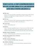 WSET LEVEL 3 TOP COMPREHENSIVE&NewLine;STUDY GUIDE 2026 FULL QUESTIONS&NewLine;AND SOLUTIONS GRADED A&plus;