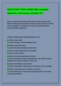 GOLD COAST FINAL EXAM 2026 Complete &NewLine;Questions and Answers &lpar;Graded A&plus;&rpar; 