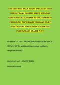 CBIS CERTIFIED BRAIN INJURY SPECIALIST EXAM &NewLine;2026&sol;2027 BANK 2026&sol;2027 BANK 2 VERSIONS &NewLine;QUESTIONS AND ACCURATE ACTUAL EXAM WITH &NewLine;FREQUENTLY TESTED QUESTIONS AND STUDY &NewLine;GUIDE &sol; EXPERT VERIFIED FOR GUARANTE