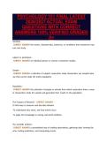 PSYCHOLOGY 101 FINAL LATEST&NewLine;2026&sol;2027 ACTUAL EXAM&NewLine;QUESTIONS WITH CORRECT&NewLine;ANSWERS 100&percnt; VERIFIED GRADED&NewLine;A&plus;