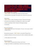 PSYCHOLOGY 101&colon; FINAL LATEST&NewLine;2026&sol;2027 ACTUAL EXAM QUESTIONS&NewLine;WITH CORRECT ANSWERS 100&percnt;&NewLine;VERIFIED GRADED A&plus;