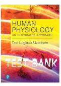 Human Physiology An Integrated Approach 8th Edition Test Bank