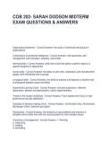 COB 202- SARAH DODSON MIDTERM EXAM QUESTIONS & ANSWERS