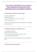 Texas Water Well Driller License Practice &NewLine;Exam &vert; Questions And Answers &lbrack; plus &NewLine;Rationales&rsqb; &vert; Qs & Ans 2026&sol;27 &vert; Graded A 