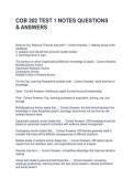 COB 202 TEST 1 NOTES QUESTIONS & ANSWERS
