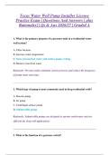 Texas Water Well Pump Installer License &NewLine;Practice Exam &vert; Questions And Answers &lbrack; plus &NewLine;Rationales&rsqb; &vert; Qs & Ans 2026&sol;27 &vert; Graded A 