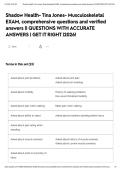 Shadow Health- Tina Jones- Musculoskeletal EXAM&comma; comprehensive questions and verified answers &vert;&vert; QUESTIONS WITH ACCURATE ANSWERS &vert; GET IT RIGHT &vert;2026&excl;&NewLine;&NewLine;