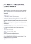 COB 202 TEST 1 QUESTIONS WITH CORRECT ANSWERS