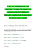DOS II Disk Operating System Final Examination Command-Line Systems Exam Actual Exam 2026&sol;2027 with Detailed Rationales &vert; Complete Exam-Style Questions &vert; Pass Guaranteed &ndash; A&plus; Graded&NewLine;&NewLine;