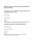 NURS 120 Introduction to Medical-Surgical Nursing Comprehensive&NewLine;Final Exam 2026 &vert;WCU