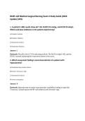 NURS 120 Medical-Surgical Nursing Exam 4 Study Guide &lpar;2026&NewLine;Update&rpar; WCU