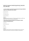 NURS 120 &vert; Introduction to Medical-Surgical Nursing &vert; Study Guide&NewLine;Exam 2 2026 &vert;WCU