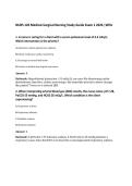 NURS 120 Medical-Surgical Nursing Study Guide Exam 1 2026 &vert;WCU
