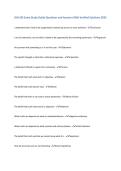 SSH 105 Exam Study Guide Questions and Answers With Verified Solutions 2025&NewLine;