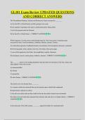GL101 Exam Review UPDATED QUESTIONS &NewLine;AND CORRECT ANSWERS