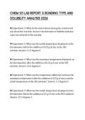 CHEM 121 LAB REPORT 5 BONDING TYPE AND&NewLine;SOLUBILITY ANALYSIS 2026