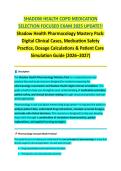 COPD Medication Selection Focused Exam 2026 STUDY GUIDE 2026&sol;2027 ACCURATE QUESTIONS WITH CORRECT DETAILED ANSWERS &vert;&vert; 100&percnt; GUARANTEED PASS NEWEST VERSION