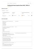 PROFESSIONAL HOME INSPECTOR EXAM NHIE &sol; TREC &num;2 ACTUAL 2026 QUESTIONS AND VERIFIED ANSWERS