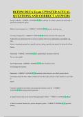 BLTDM DECA Exam UPDATED ACTUAL &NewLine;QUESTIONS AND CORRECT ANSWERS