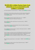BLTDM DECA Online Practice Cluster Exam &NewLine;UPDATED ACTUAL QUESTIONS AND &NewLine;CORRECT ANSWERS
