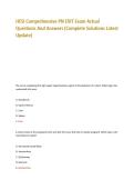 HESI Comprehensive PN EXIT Exam Actual Questions And Answers &lpar;Complete Solutions Latest Update&rpar;