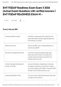EMT FISDAP Readiness Exam &NewLine;&vert;&vert; 2026 &lpar;Actual Exam&rpar; Questions with verified Answers &vert; EMT FISDAP READINESS EXAM &num;1 -&NewLine;&NewLine;