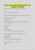 ITE 221 Exam 3 UPDATED QUESTIONS AND &NewLine;CORRECT ANSWERS