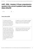 AHIP - 2026 - Modules 1-5 Exam comprehensive questions fully solved & updated &lpar;Latest Update 2026&rpar; UPDATE&excl;&excl;&NewLine;&NewLine;