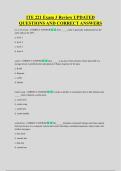 ITE 221 Exam 3 Review UPDATED &NewLine;QUESTIONS AND CORRECT ANSWERS