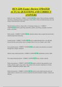 HUN 2201 Exam 1 Review UPDATED &NewLine;ACTUAL QUESTIONS AND CORRECT &NewLine;ANSWERS