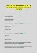 Mech 220 Final Review Exam UPDATED &NewLine;ACTUAL QUESTIONS AND CORRECT &NewLine;ANSWERS