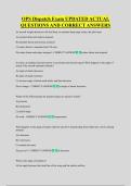 OPS Dispatch Exam UPDATED ACTUAL &NewLine;QUESTIONS AND CORRECT ANSWERS