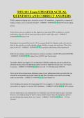 DTS 101 Exam UPDATED ACTUAL &NewLine;QUESTIONS AND CORRECT ANSWERS